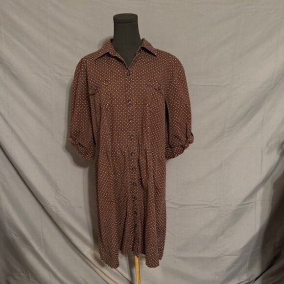 MERONA Polka Dot Dress Size 2X - Picture 1 of 3